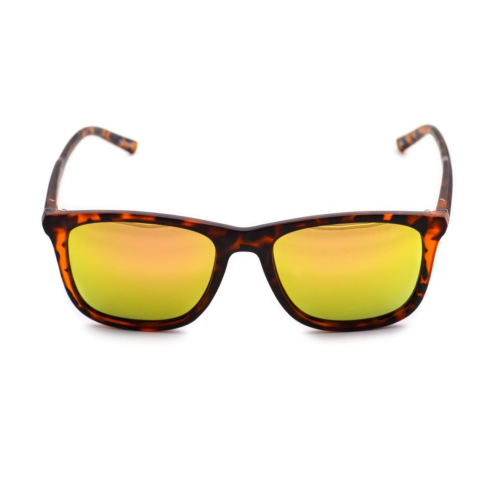 Velocity VC1952PL C6 Tortoise Shell and Orange Wayfarer Acetate Polarized Sunglass front view