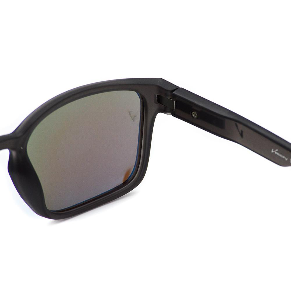 Velocity VC1951PL Blue Wayfarer Acetate Polarized Sunglass closeup view