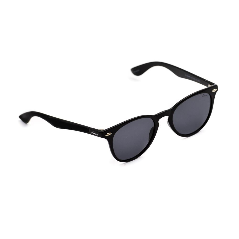 Velocity VC1959PL C1 Black Acetate Round Polarized Sunglass right view