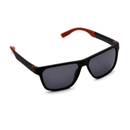 Velocity VC725PL C2A Black & Red Acetate Wayfarer Polarized Sunglass right view