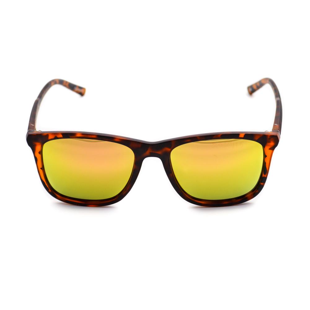 Velocity VC1952PL C6 Tortoise Shell and Orange Wayfarer Acetate Polarized Sunglass front  view