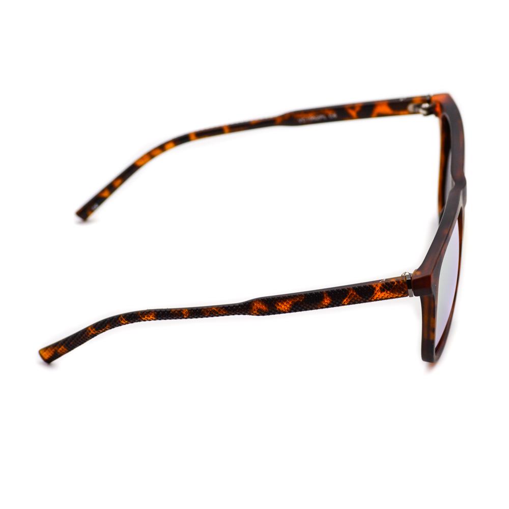 Velocity VC1952PL C6 Tortoise Shell and Orange Wayfarer Acetate Polarized Sunglass side view