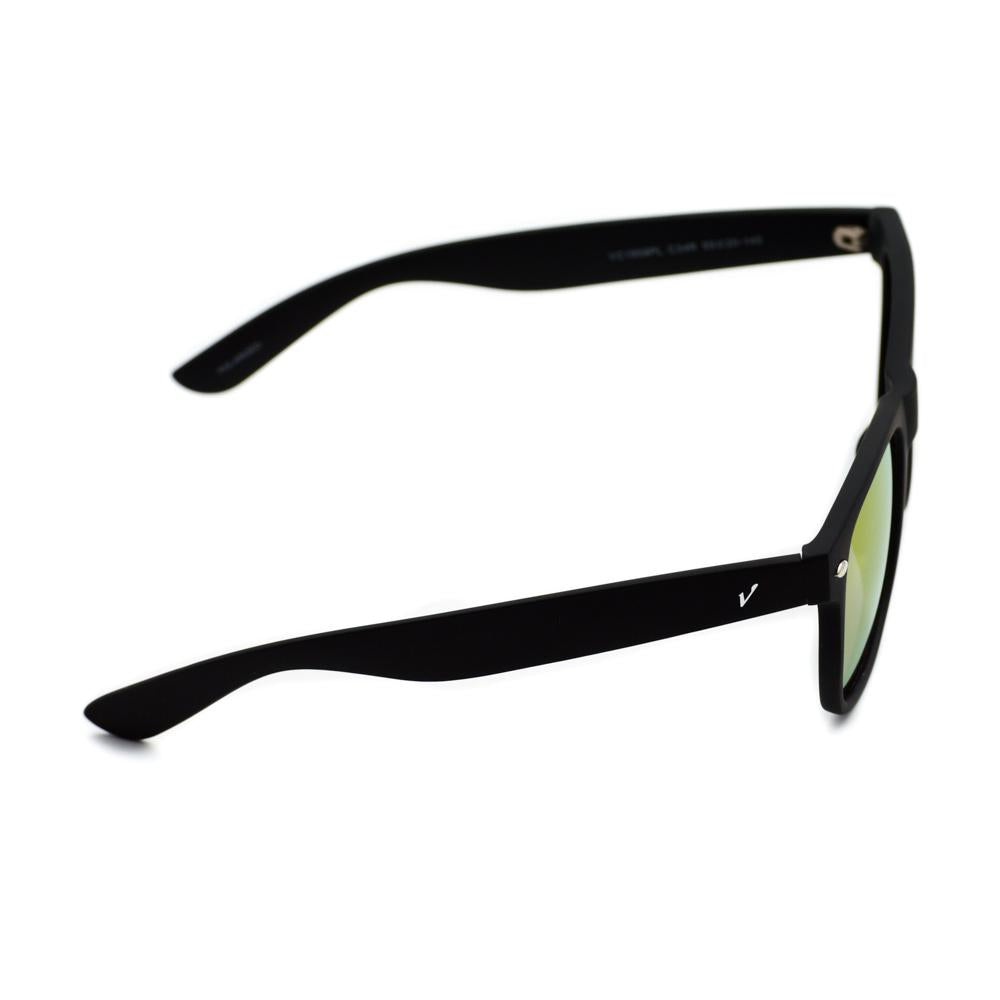 Velocity VC1958PL C34R Black & Orange Acetate Wayfarer Polarized Sunglass side view