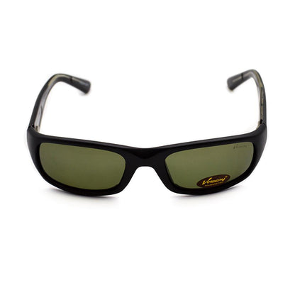 Velocity VC90227 Black & Green Acetate Sport Polarized Sunglass front view