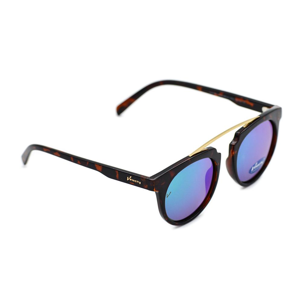 Velocity HA90187 Brown and Blue Reflector Polarized Sunglass right view