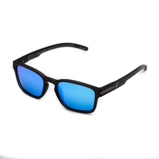 Velocity VC1951PL Blue Wayfarer Acetate Polarized Sunglass left view