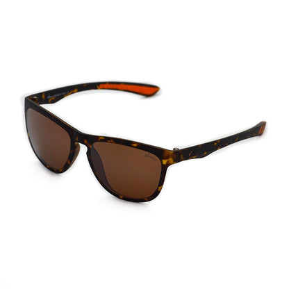 Velocity VC734PC C6 Brown Acetate Wayfarer Polarized Sunglass left view