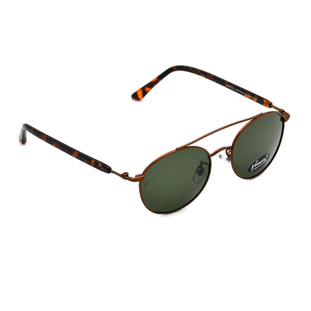 Velocity HA90172 Green and Brown Metal Polarized Sunglass right view