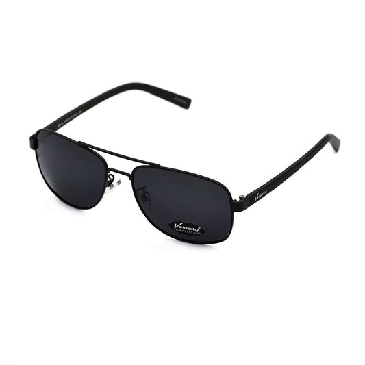 Velocity HA90153 Black Metal Polarized Sunglass left view