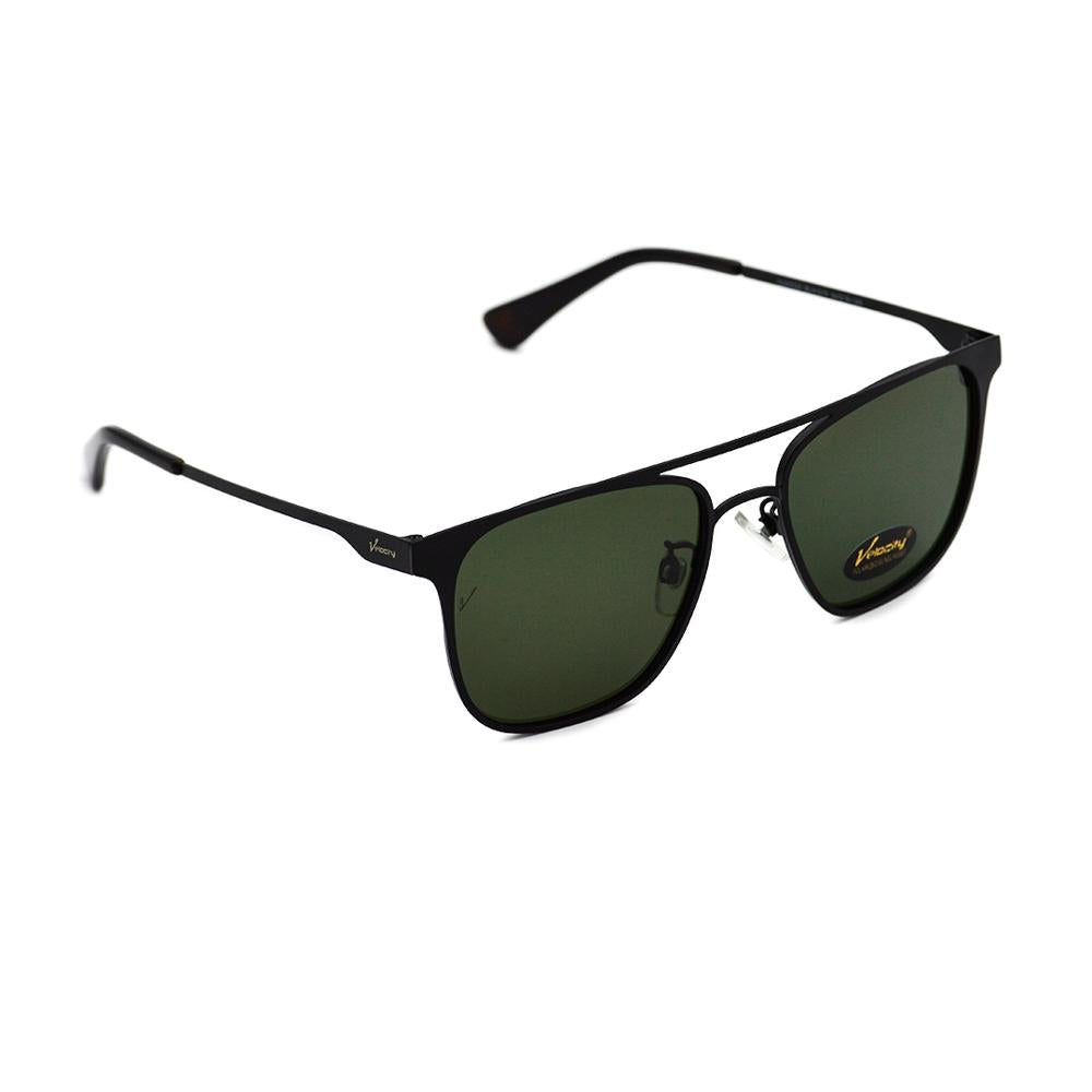 Velocity HA90525 Black and Green Wayfarer Metal Polarized Sunglass right view