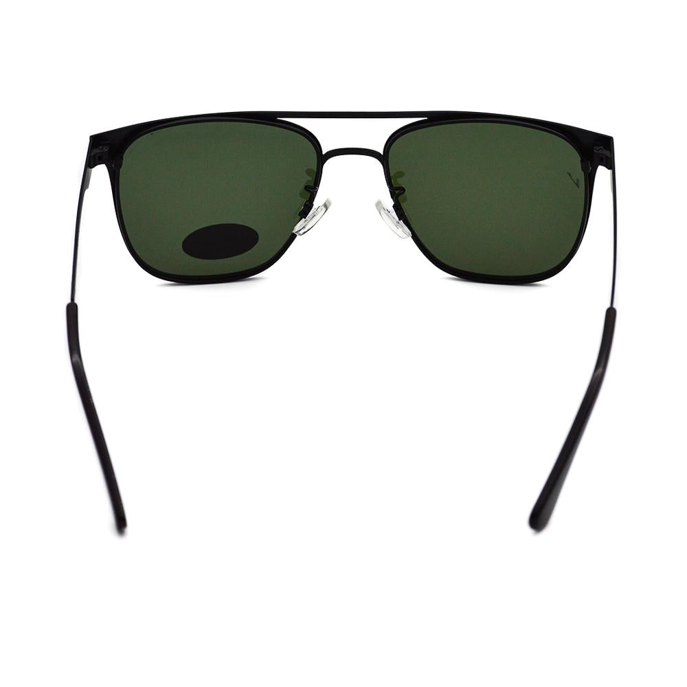 Velocity HA90525 Black and Green Wayfarer Metal Polarized Sunglass back view