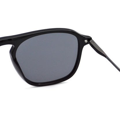 Velocity VC730PL Black Acetate Polarized Sunglass closeup view