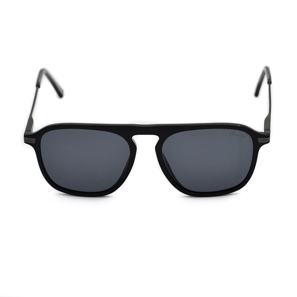 Velocity VC730PL Black Acetate Polarized Sunglass front view