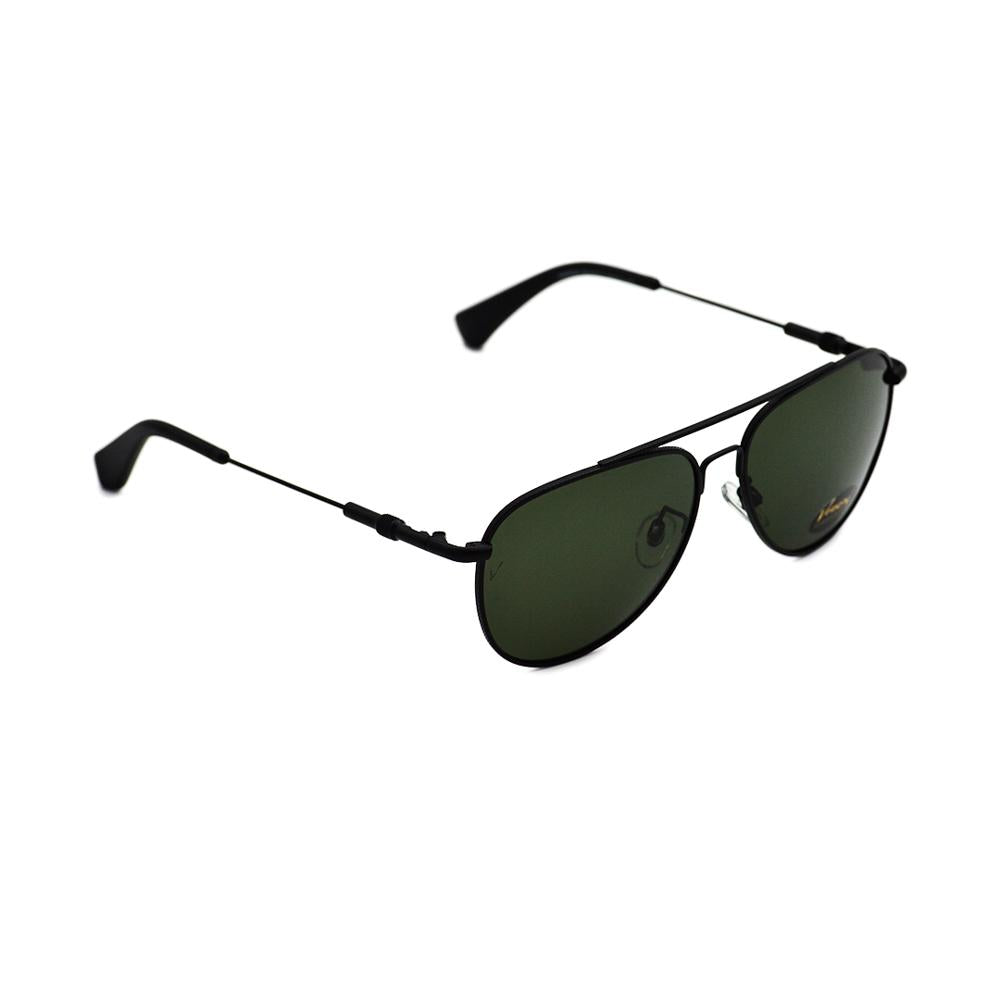 Velocity HA90524 Black and Green Aviator Metal Polarized Sunglass right view