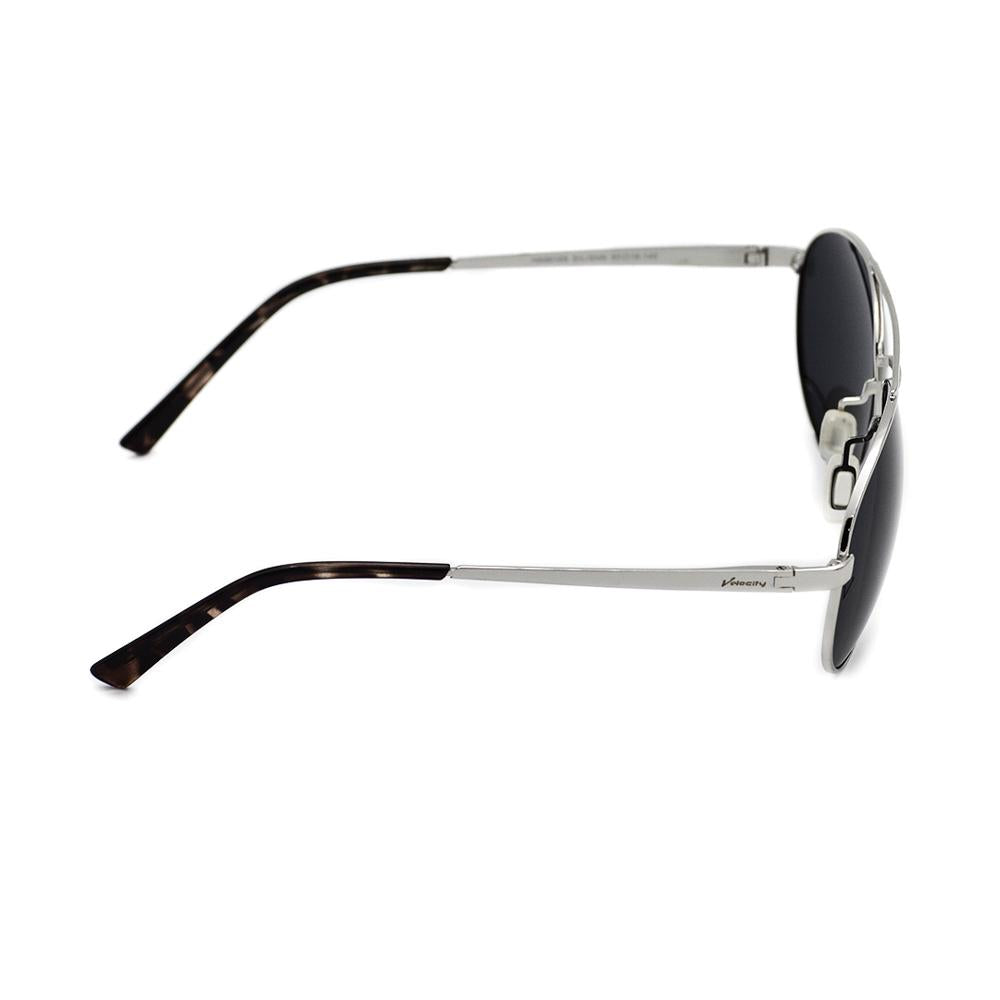 Velocity HA90166 Polarised Silver Aviator Sunglass side view