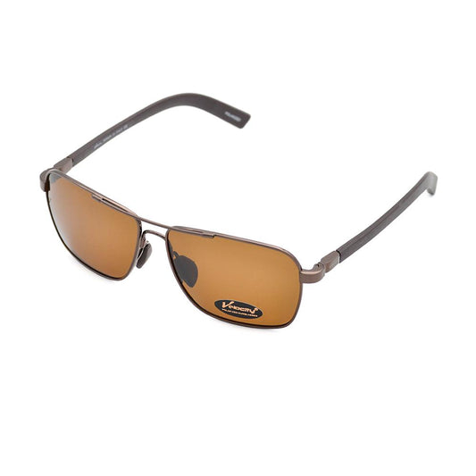 Velocity HA90148 Brown Rectangle Polarized Sunglass left view