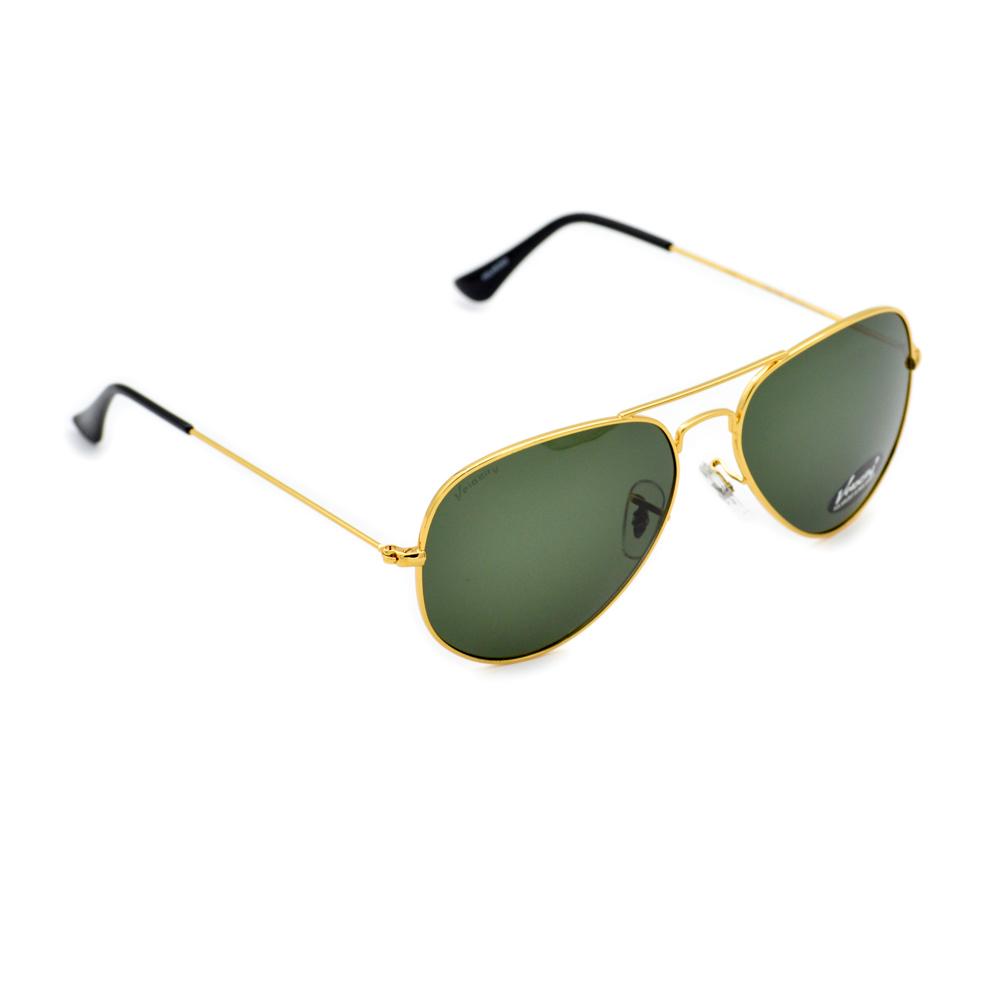 Velocity VC5120PL M3K Gold & Green Metal Aviator Polarized Sunglass right view