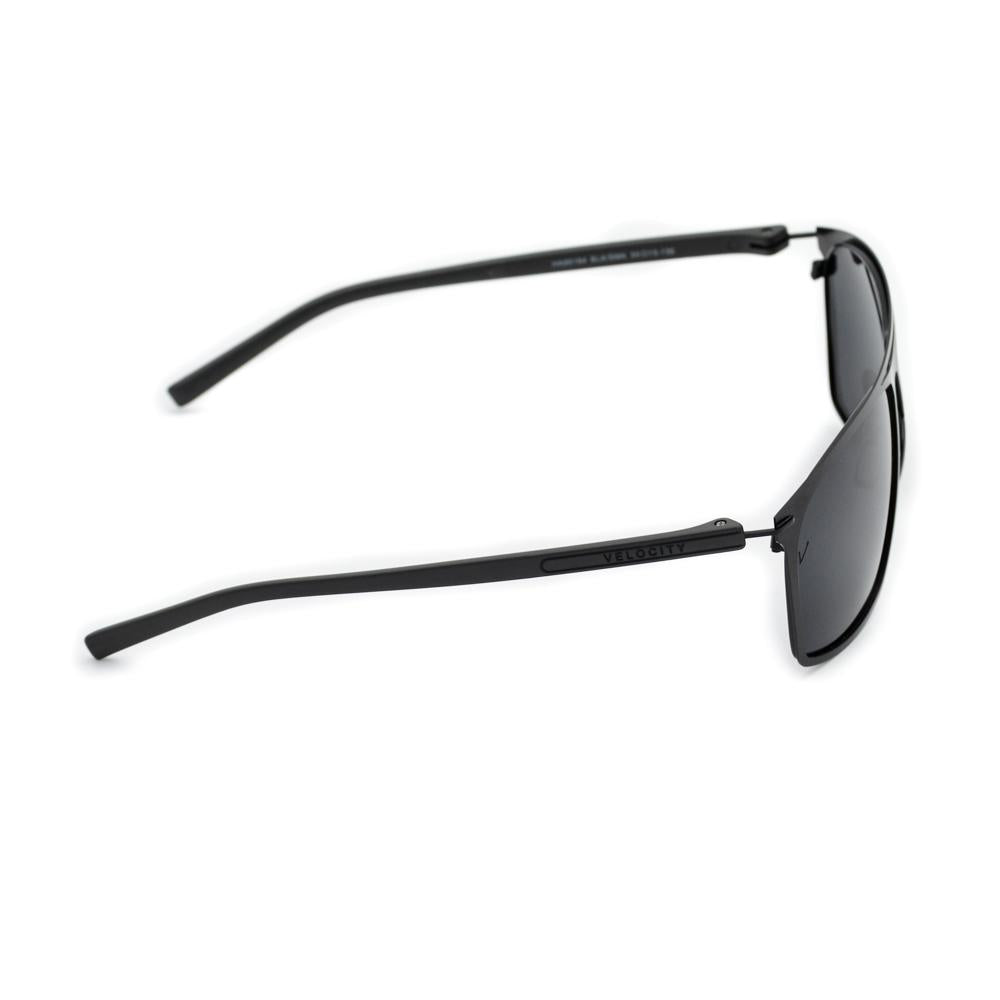 Velocity HA90184 Black Metal Polarized Sunglass side view