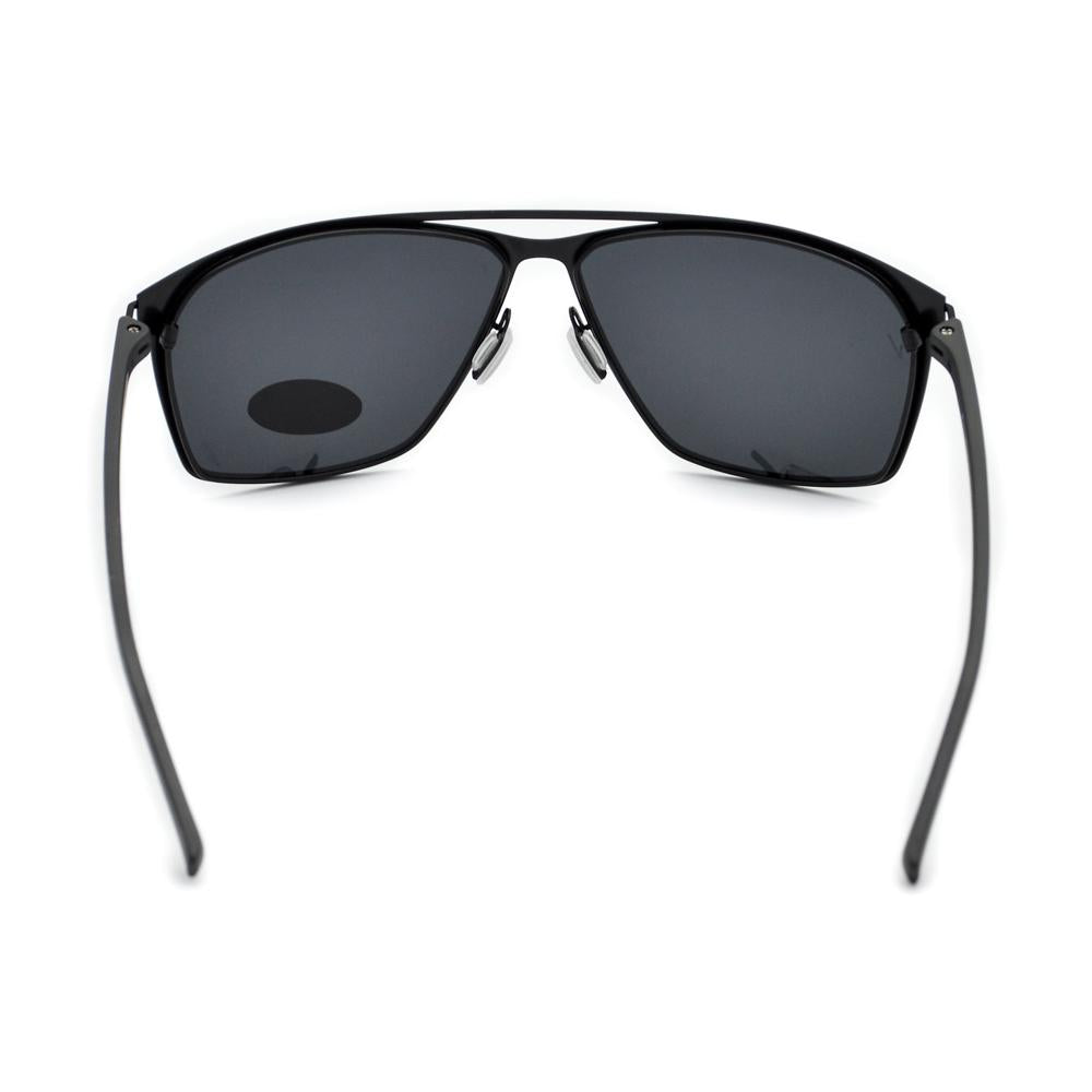 Velocity HA90184 Black Metal Polarized Sunglass back view