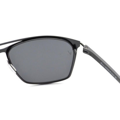 Velocity HA90184 Black Metal Polarized Sunglass closeup view