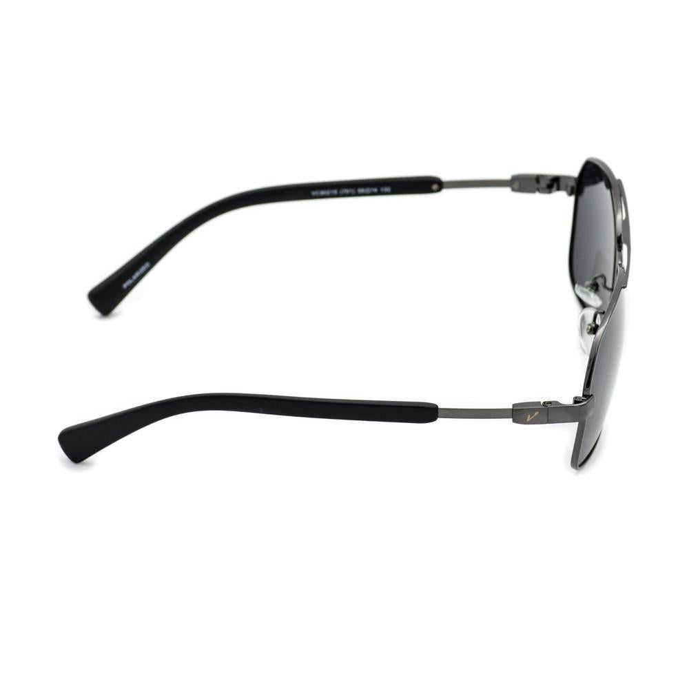 Velocity VC90215 (701) Gunmetal and Black Metal Polarized Sunglass side view